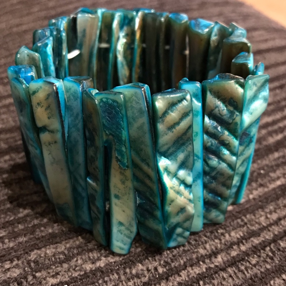 Abalone shell bracelet - Picture 2 of 8